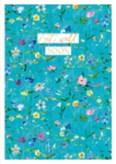 Blue Flowers Get Well Greeting Card
