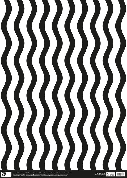 Kelp Wavy Stripes Wrapping Paper