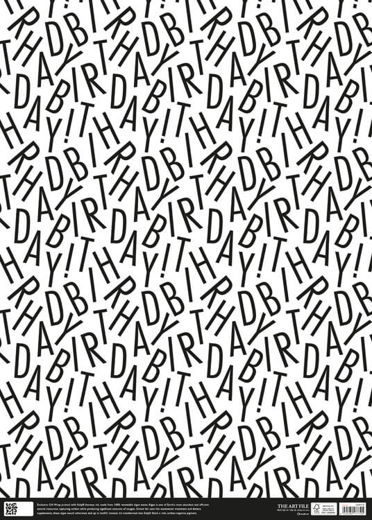 Kelp Happy Birthday Letters Wrapping Paper