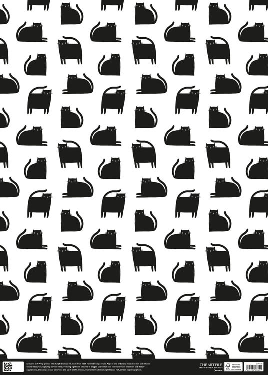 Kelp Black Cats Wrapping Paper