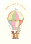 Balloon Trip Birthday Greeting Card