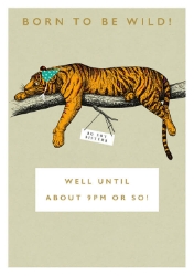 Wild Tiger Birthday Greeting Card