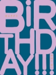 Pink Letters Birthday Greeting Card