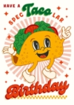 Spec-Taco-Lar Birthday Greeting Card