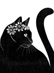 Flower Cat Popup Greeting Card