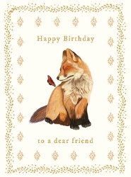 Fox Friend Birthday Greeting Card