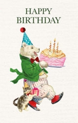Polar Bear Cake Birthday Greeting Card