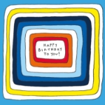Colorful Stripes Birthday Greeting Card