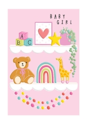 Baby Girl Toys New Baby Girl Greeting Card