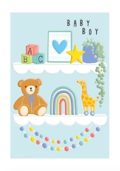 Baby Boy Toys New Baby Boy Greeting Card