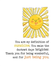 You Are Sunshine Friendship Greeting Card