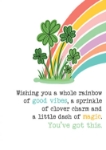 Rainbow Vibes Friendship Greeting Card