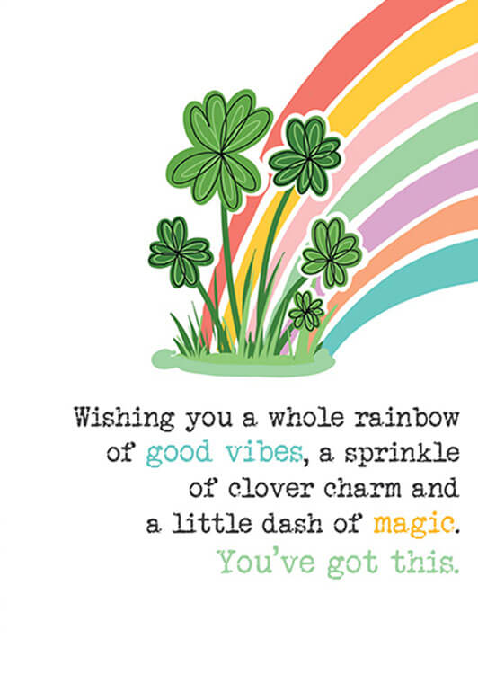 Rainbow Vibes Friendship Greeting Card