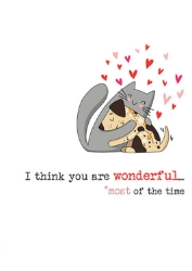 Think Wonderful Love Greeting Card