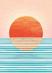 Sun Reflections Blank Greeting Card