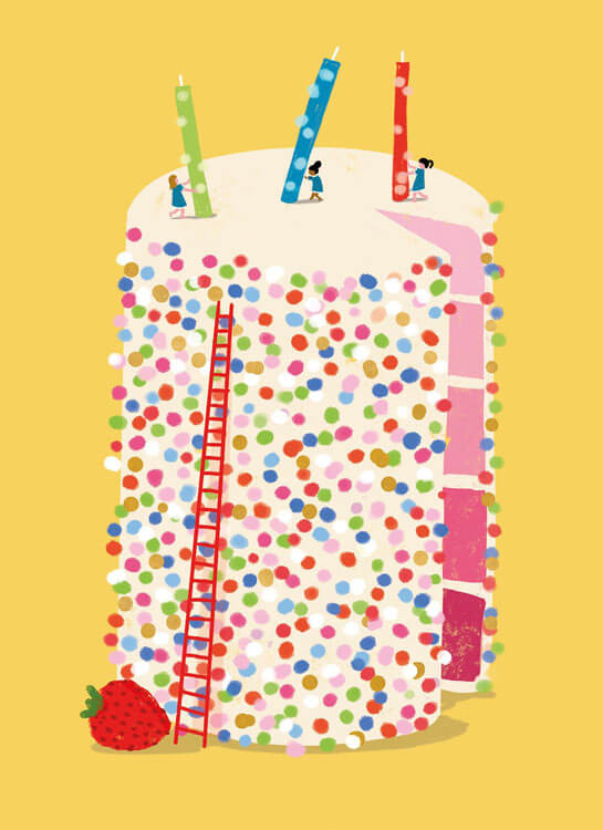 Big Cake! Birthday Greeting Card