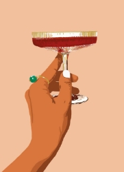 Chin Chin! Drink Blank Greeting Card