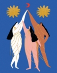 Three Graces Blank Greeting Card