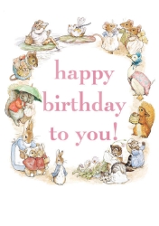 Pink Potter Birthday Greeting Card