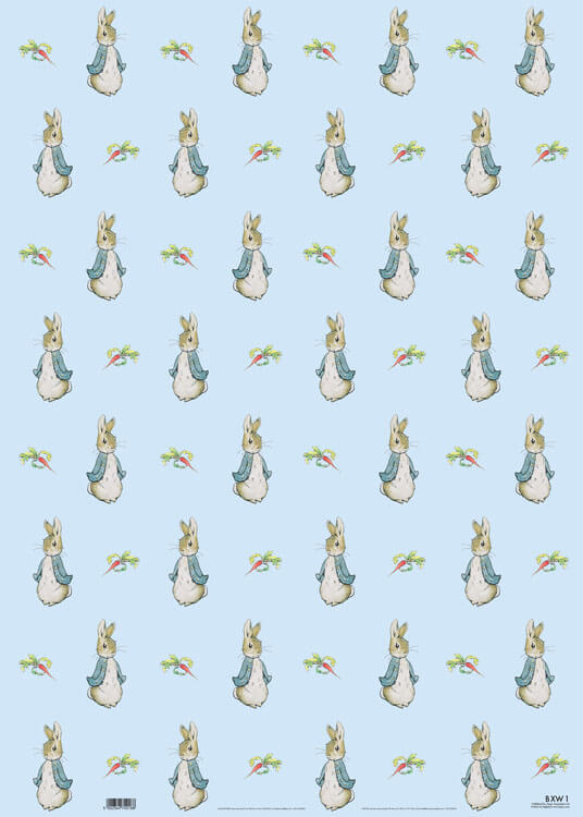 Blue Peter Rabbit Wrapping Paper Wrappings