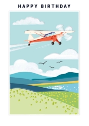 Airplane Birthday Greeting Card