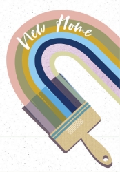 Paintbrush New Home Greeting Card