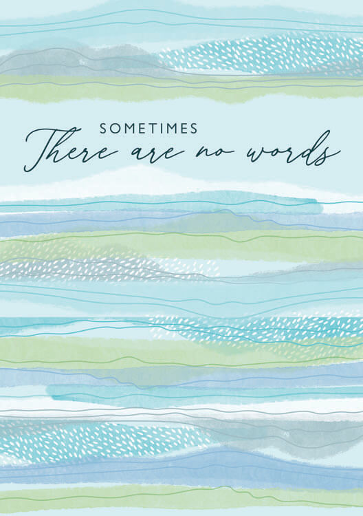 No Words Sympathy Greeting Card