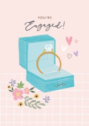Ring Box Engagement Greeting Card