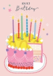 Pink Cake Birthday Greeting Card