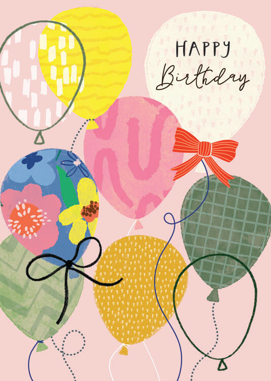 Balloons Birthday Greeting Card