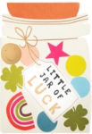 Diecut Luck Jar Good Luck Greeting Card