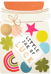 Diecut Luck Jar Good Luck Greeting Card