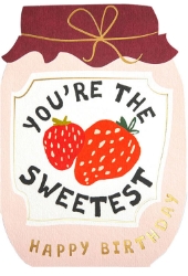 Diecut Sweetest Birthday Greeting Card
