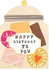 Diecut Cookies Birthday Greeting Card