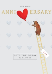 Bear Ladder Anniversary Greeting Card