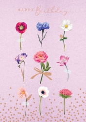Flowers Birthday Greeting Card