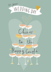 Cheers Couple Wedding Greeting Card