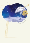 Bench Stars Sympathy Greeting Card