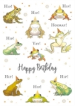 Party Frogs Birthday Greeting Card