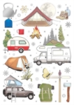 Camping Quire Birthday Greeting Card