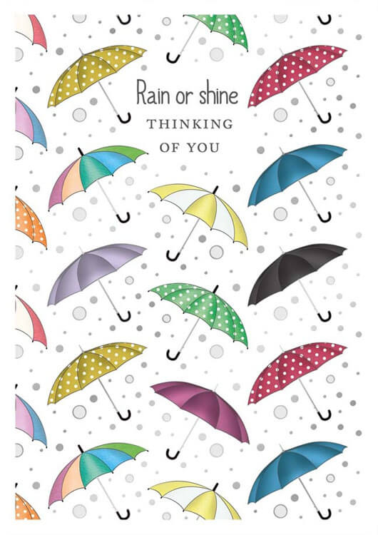 Rain Or Friendship Greeting Card