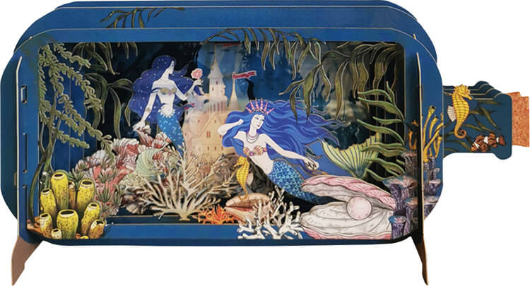 3D Mermaid Sea Popup Greeting Card
