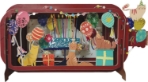 3D Cat Party Popup Greeting Card