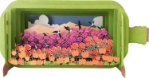 3D Swallows & Field Popup Greeting Card
