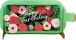 3D Birthday Poppies Popup Greeting Card