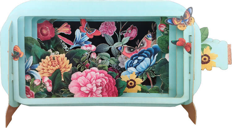 3D Blooms & Butterfly Popup Greeting Card