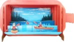 3D Lake & Canoes Popup Greeting Card