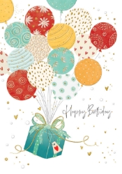 Balloon Gift Birthday Greeting Card