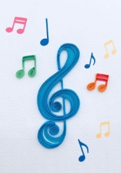 Music Blank Mini Cards