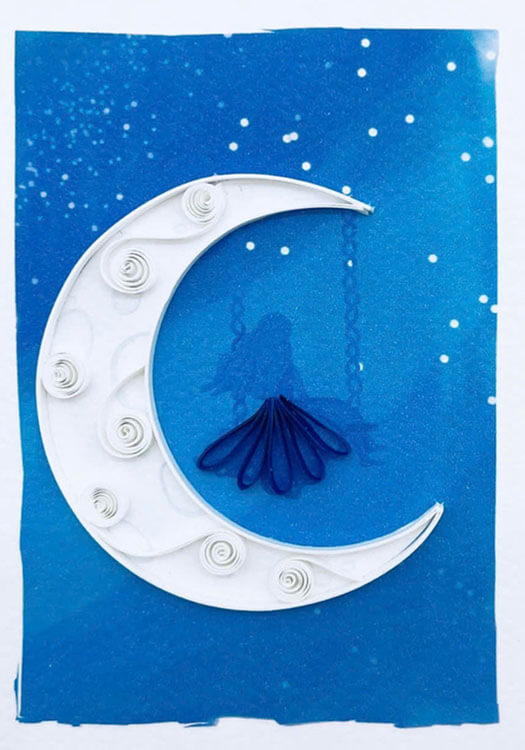 Dream Moon Blank Mini Cards
